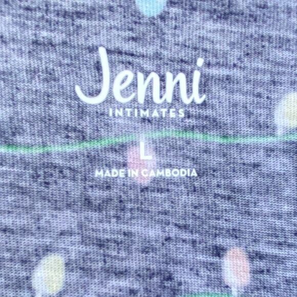 Jenni Christmas Lights Sz L Sleepwear NWT - Picture 11 of 13